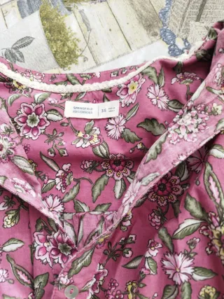 Camisa estampada mujer