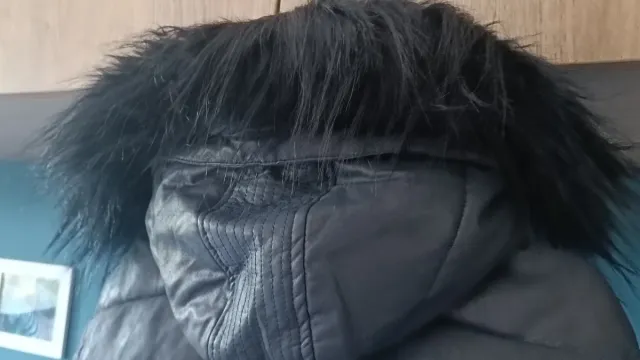 Abrigo Salsa Azul Marino  Mujer L, 40-42