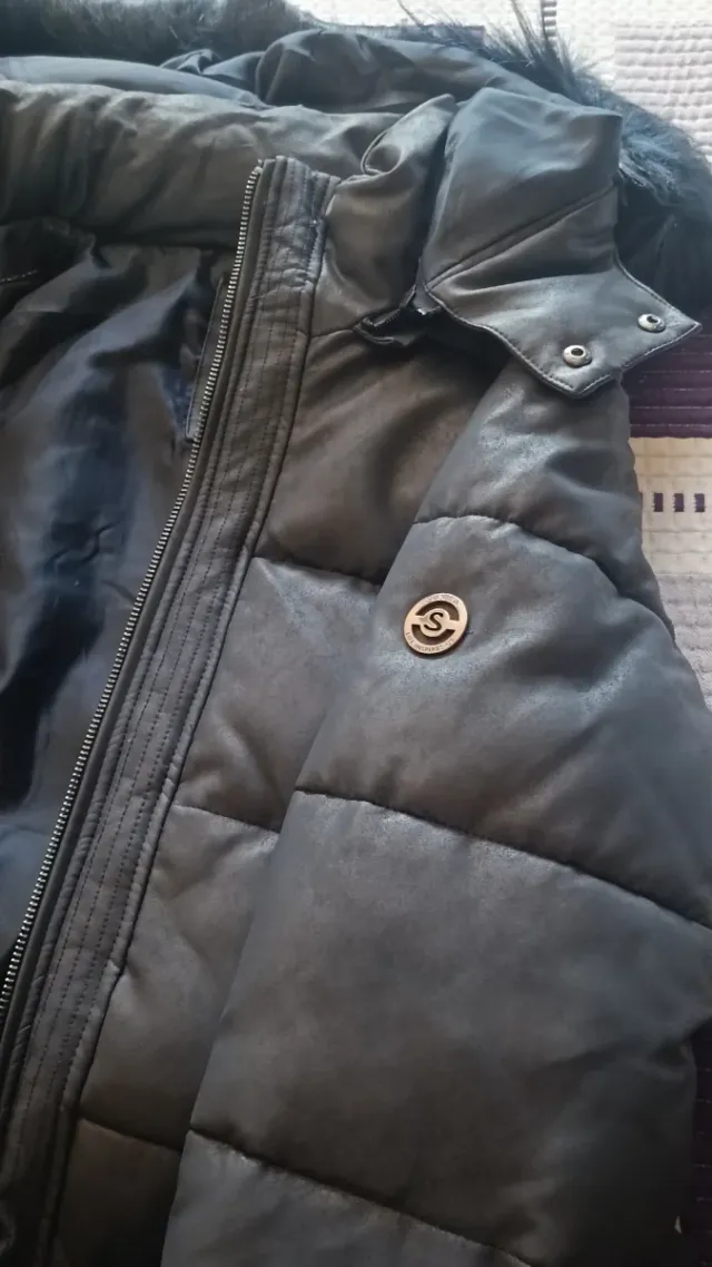 Abrigo Salsa Azul Marino  Mujer L, 40-42