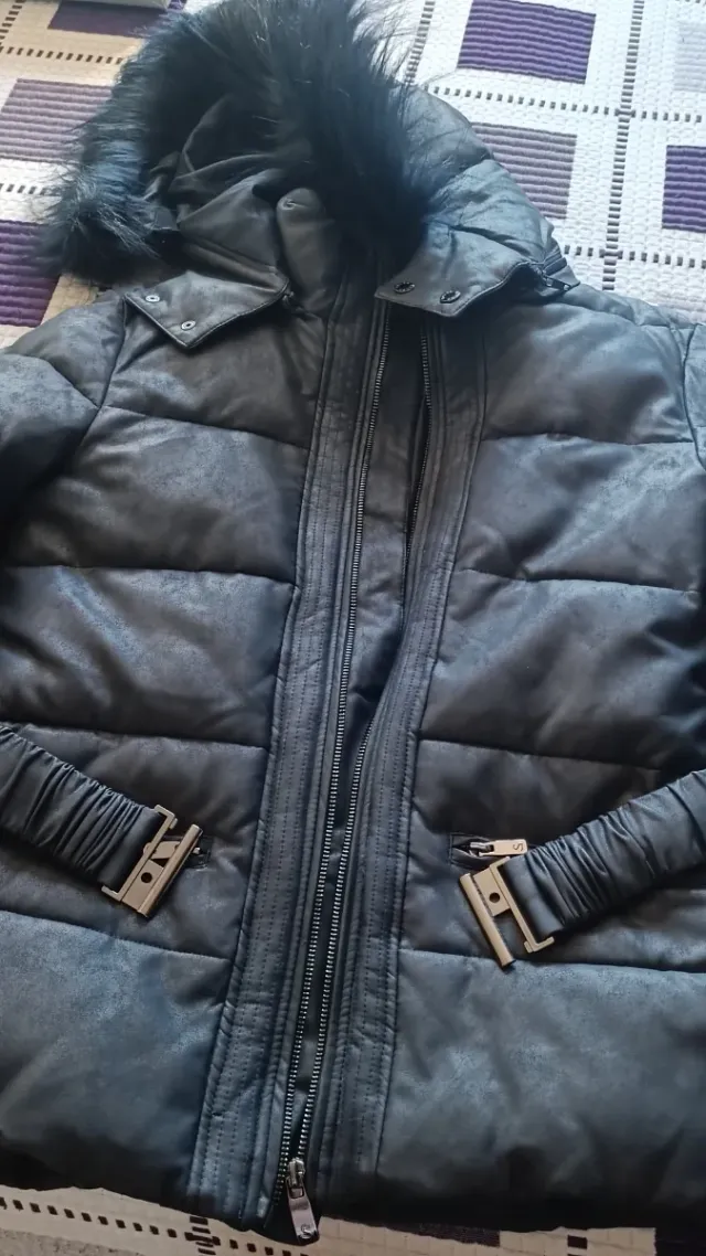 Abrigo Salsa Azul Marino  Mujer L, 40-42