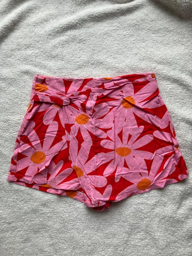 Falda corta floral M