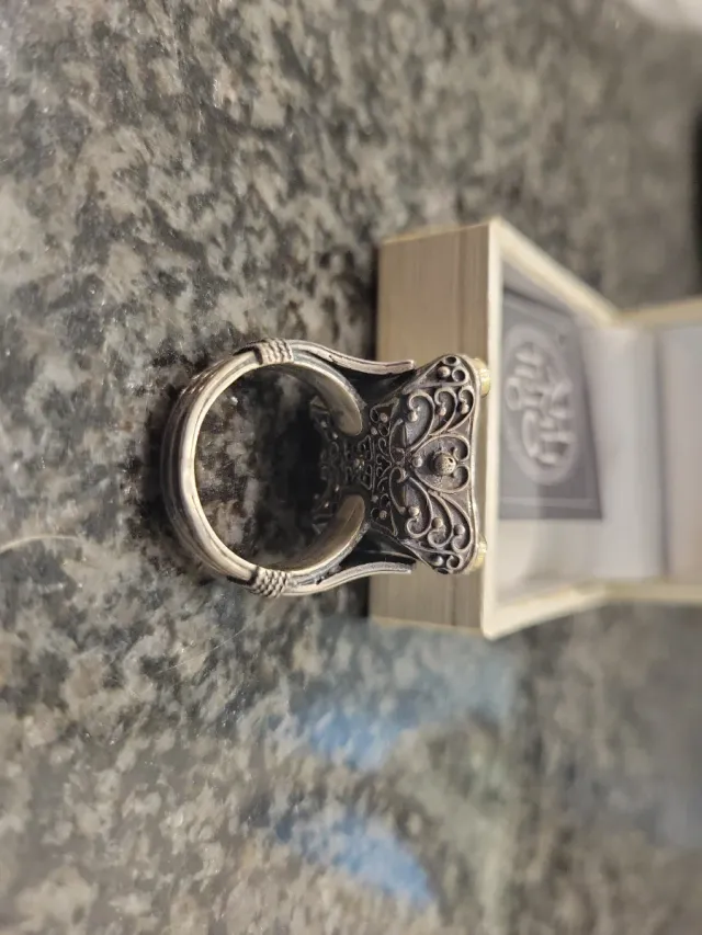 Anillo Deux Artistes Atenas Azul Plata