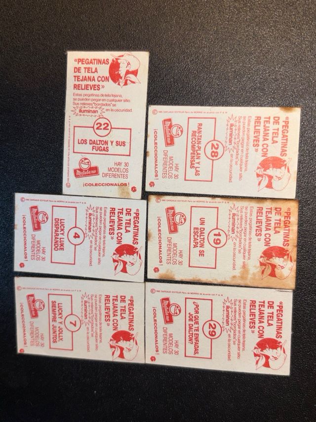 Pegatinas Tela Lucky Luke Relieve