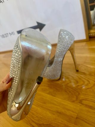 Zapatos de tacón fiesta cristales