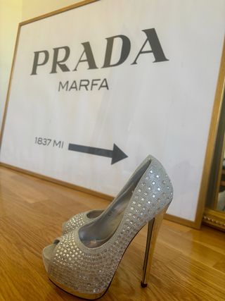 Zapatos de tacón fiesta cristales