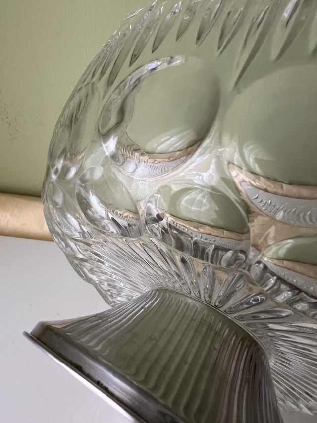 Frutero/Centro de Mesa Cristal y Metal J