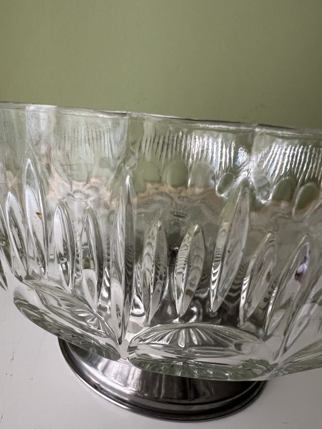 Frutero/Centro de Mesa Cristal y Metal J