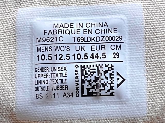 Converse Chuck Taylor Rojas Talla 44.5