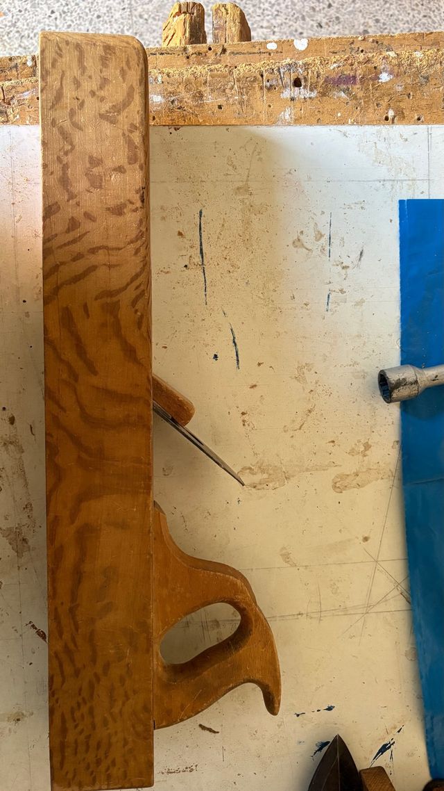 Cepillo garlopa de madera