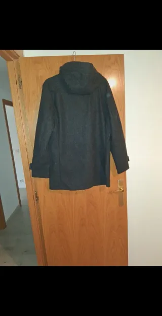 Abrigo de paño gris