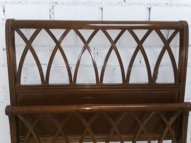 2 cabeceros de madera marrón cama 90