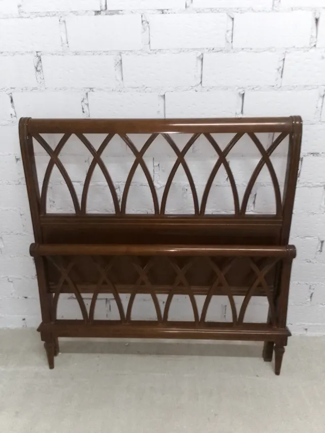 2 cabeceros de madera marrón cama 90