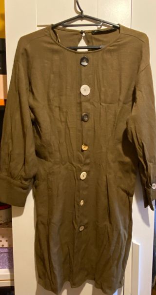 Vestido verde de manga larga