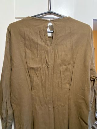 Vestido verde de manga larga