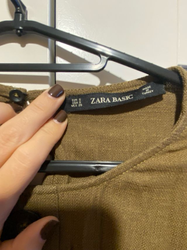 Vestido verde de manga larga