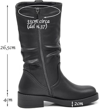 Botas Biker Mujer IF Fashion Marrón Talla 38