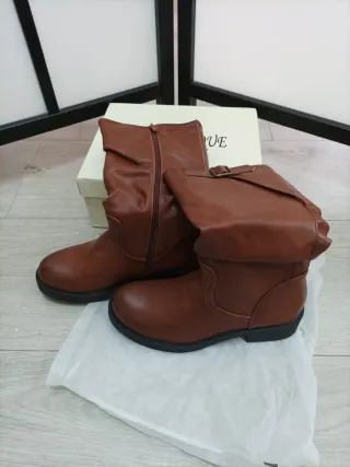 Botas Biker Mujer IF Fashion Marrón Talla 38