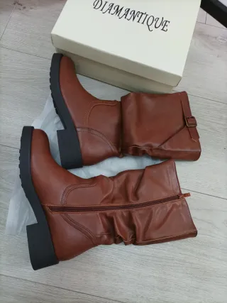 Botas Biker Mujer IF Fashion Marrón Talla 38