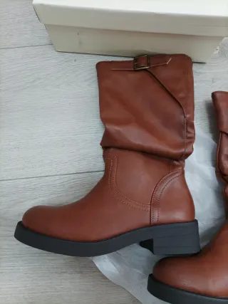 Botas Biker Mujer IF Fashion Marrón Talla 38