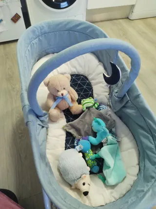 Hamaca Mecedora Bebé Azul