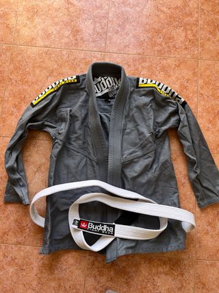 Kimono NUEVO Jiu Jitsu Buddha Gi Gris Talla A1