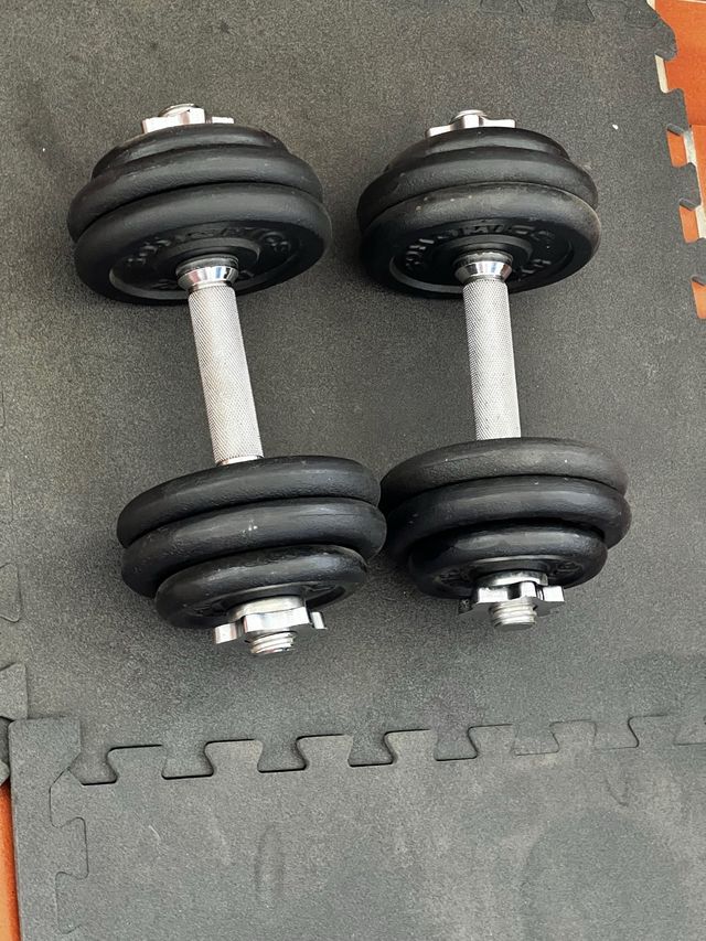 Kit Mancuernas Ajustables Pesas Gimnasio