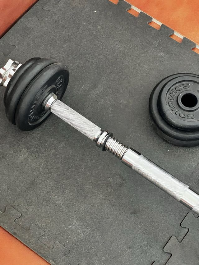 Kit Mancuernas Ajustables Pesas Gimnasio