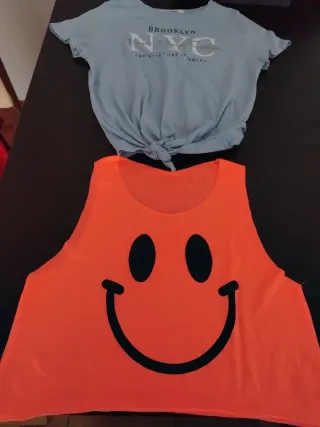 Camisetas  Verano Niña Smiley tallas 12 ,14 años