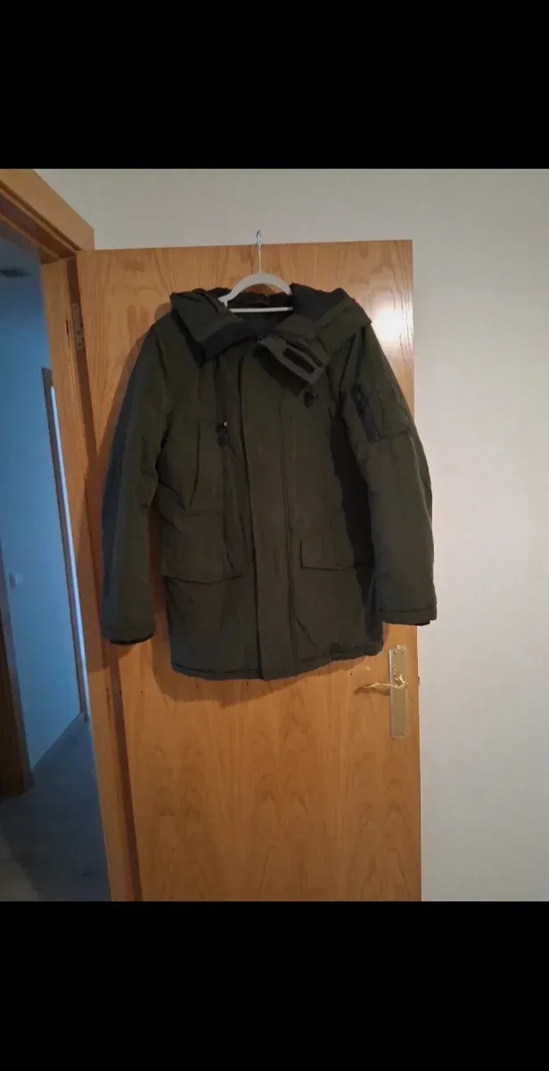 Abrigo acolchado verde