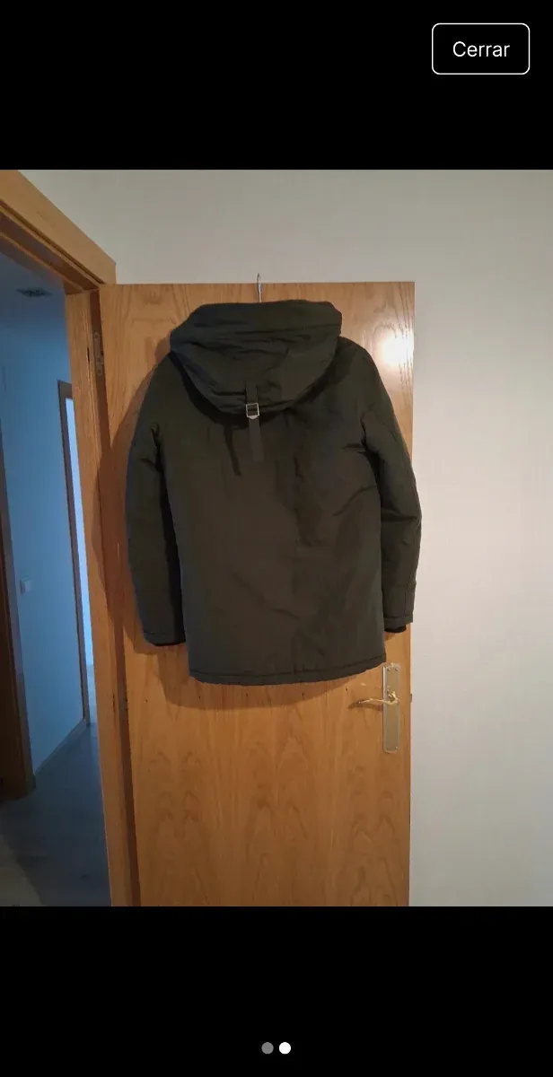 Abrigo acolchado verde