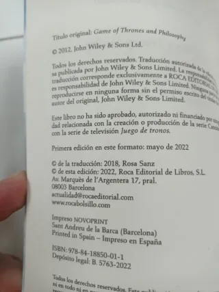 Juego de tronos y la filosofía