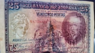 Billete 25 pesetas 1928 Banco de España