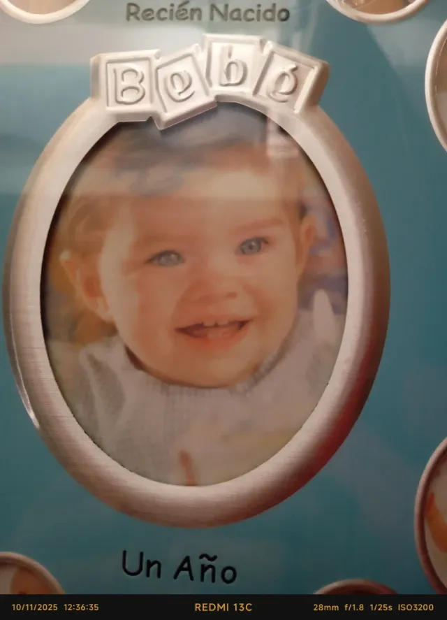 Marco de fotos Mi primer año bebé