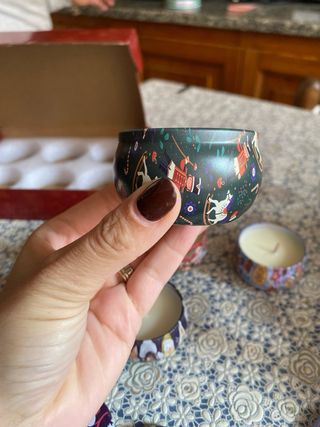 Set 6 Candele Natale Decorate