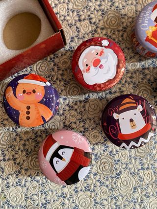 Set 6 Candele Natale Decorate