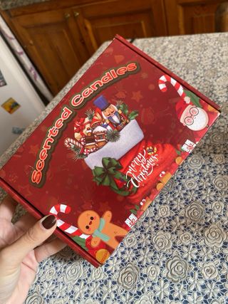 Set 6 Candele Natale Decorate