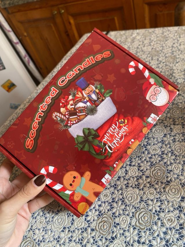 Set 6 Candele Natale Decorate