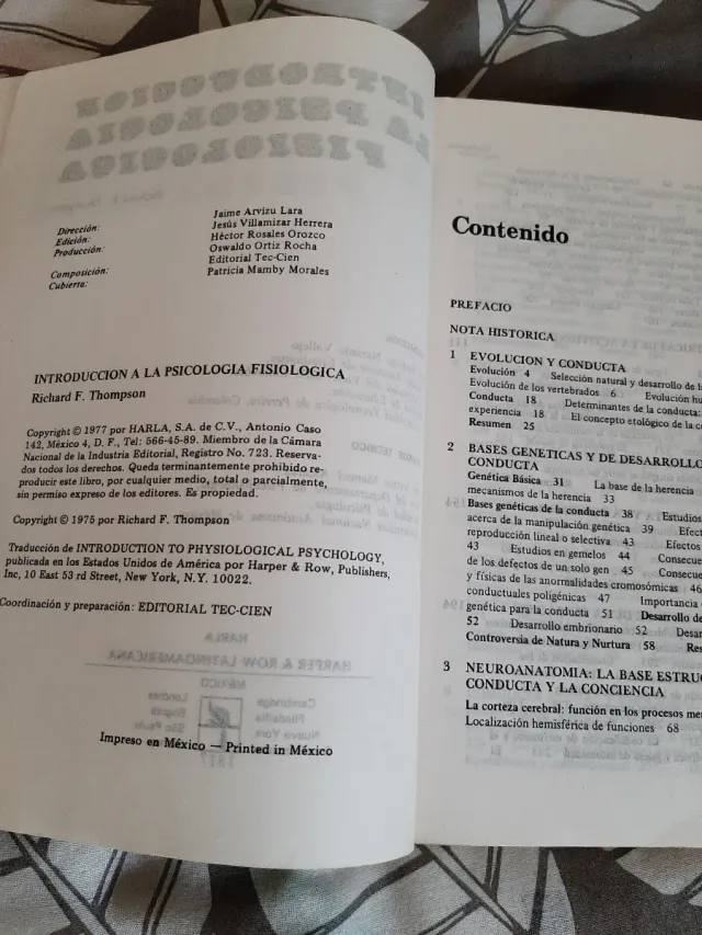 Introducción a la Psicología fisiológica