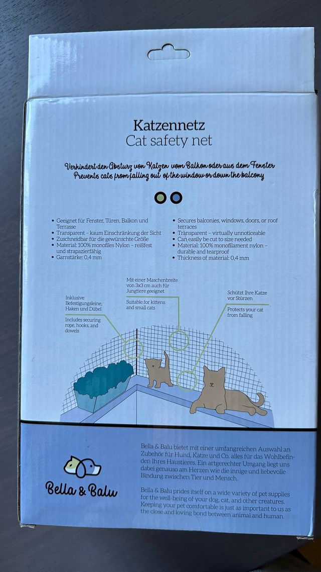 Red de seguridad para gatos Bella & Balu