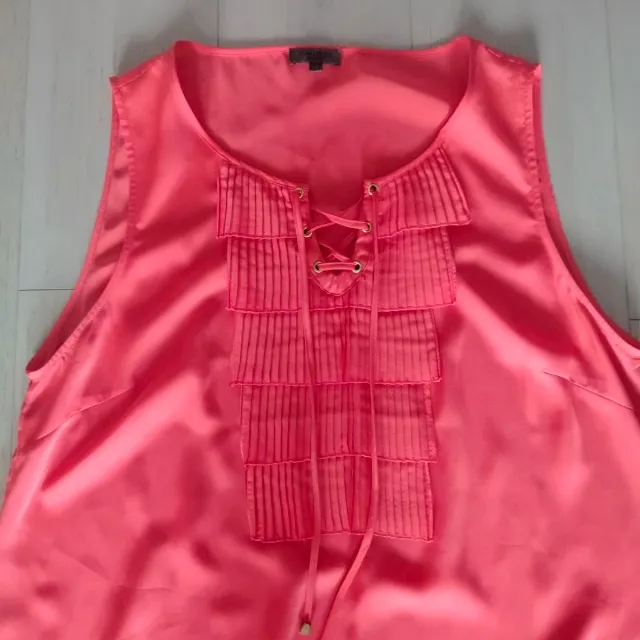 Blusa Cortefiel con cordones. Talla 44/46.