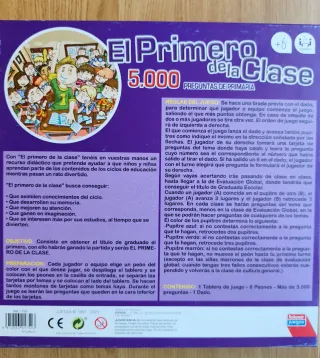 Juego Mesa El Primero de la Clase 5000 Preguntas