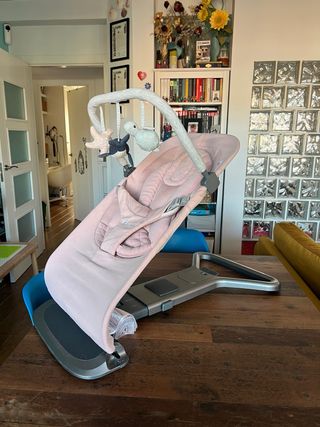 Hamaca Ergobaby Evolve Rosa + Barra Juegos