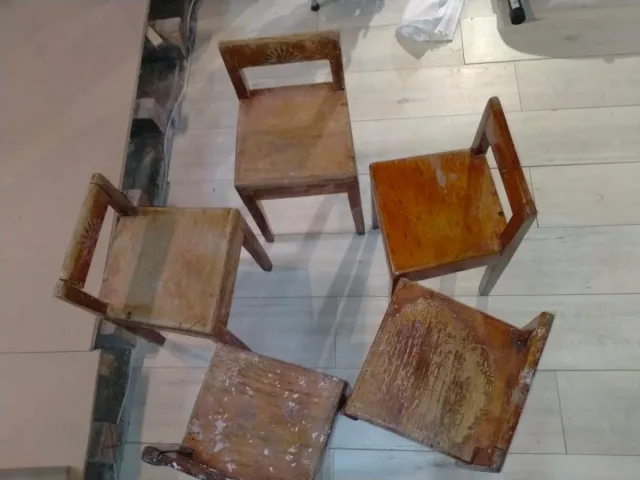 Sillas de madera para restaurar (lote)