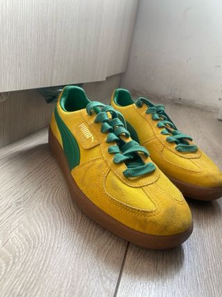 Zapatillas Puma Amarillas y Verdes