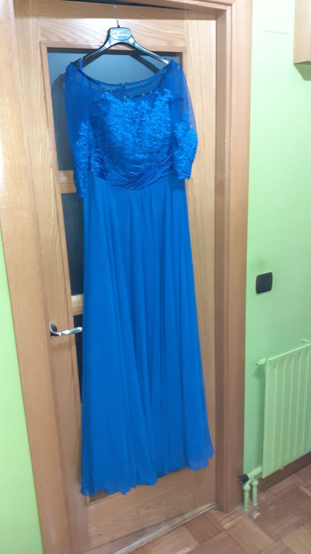 Vestido azul de fiesta/madrina como nuevo
