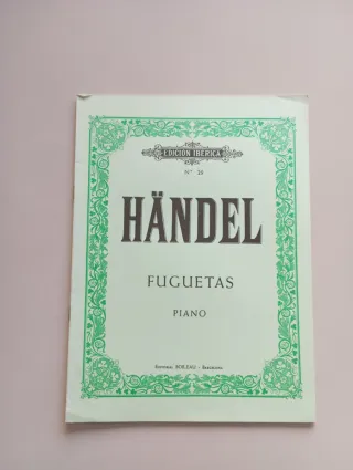 Partitura Piano Händel - Fughetas