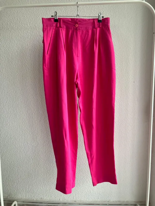 Pantalón vintage rosa talla M