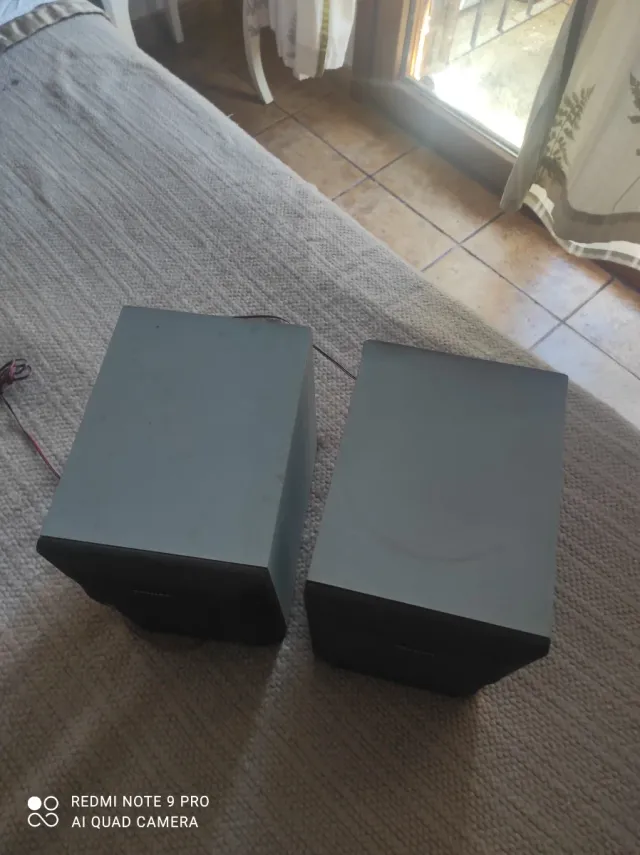 Minicadena Philips CD/Cassette Plata/Negro