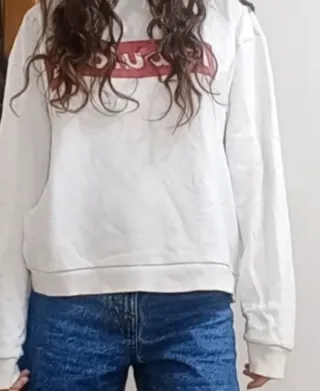 Sudadera Blanca Stradivarius