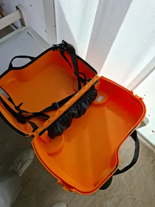 Maleta correpasillos infantil naranja